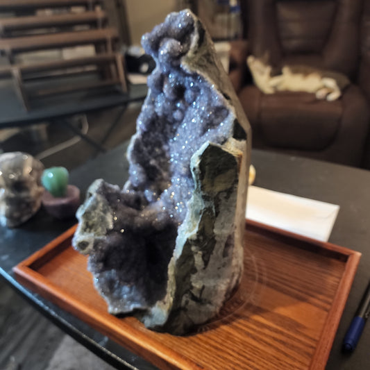 Purple Amethyst Geode Cluster