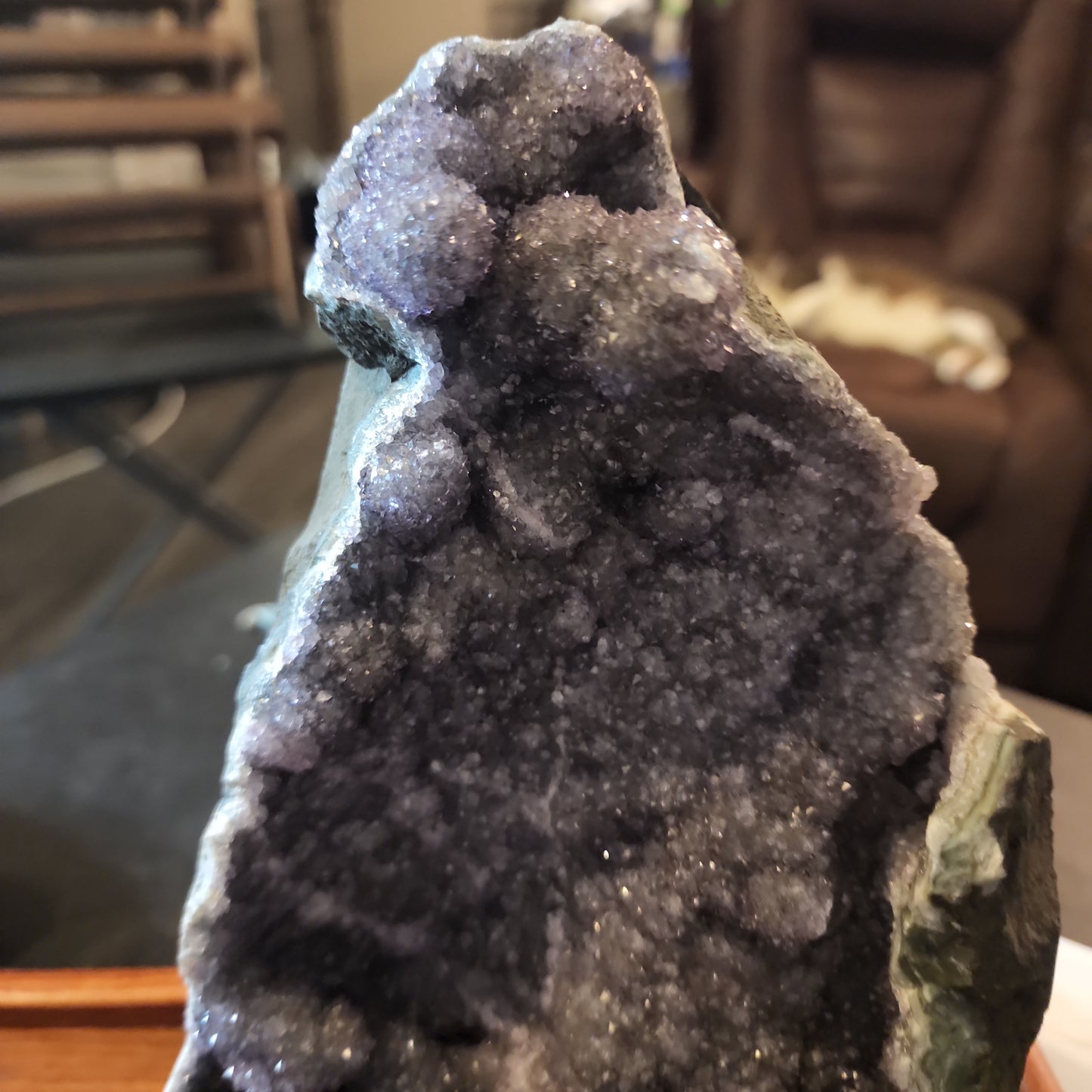 Purple Amethyst Geode Cluster