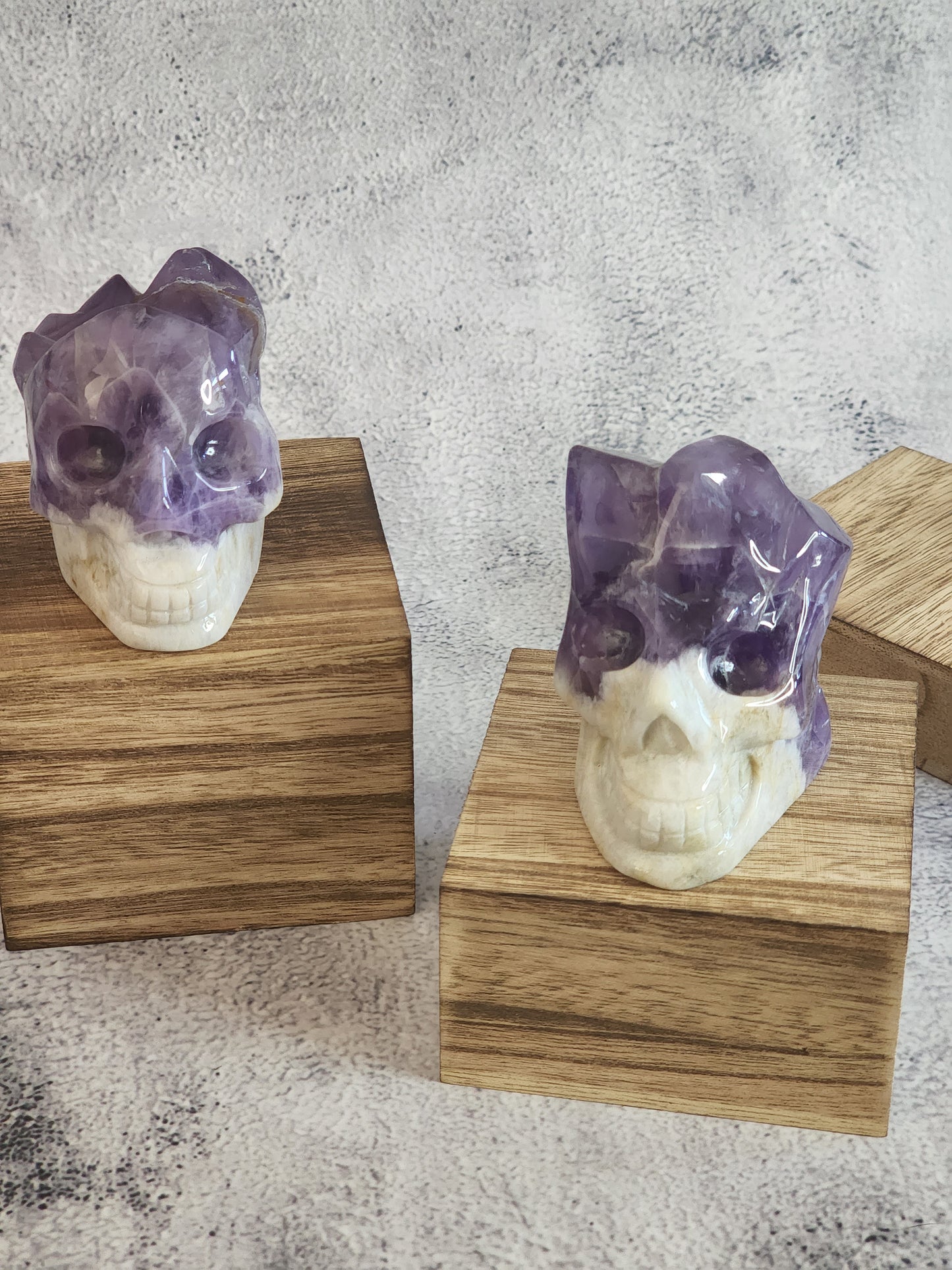 Amethyst Cluster Skull A