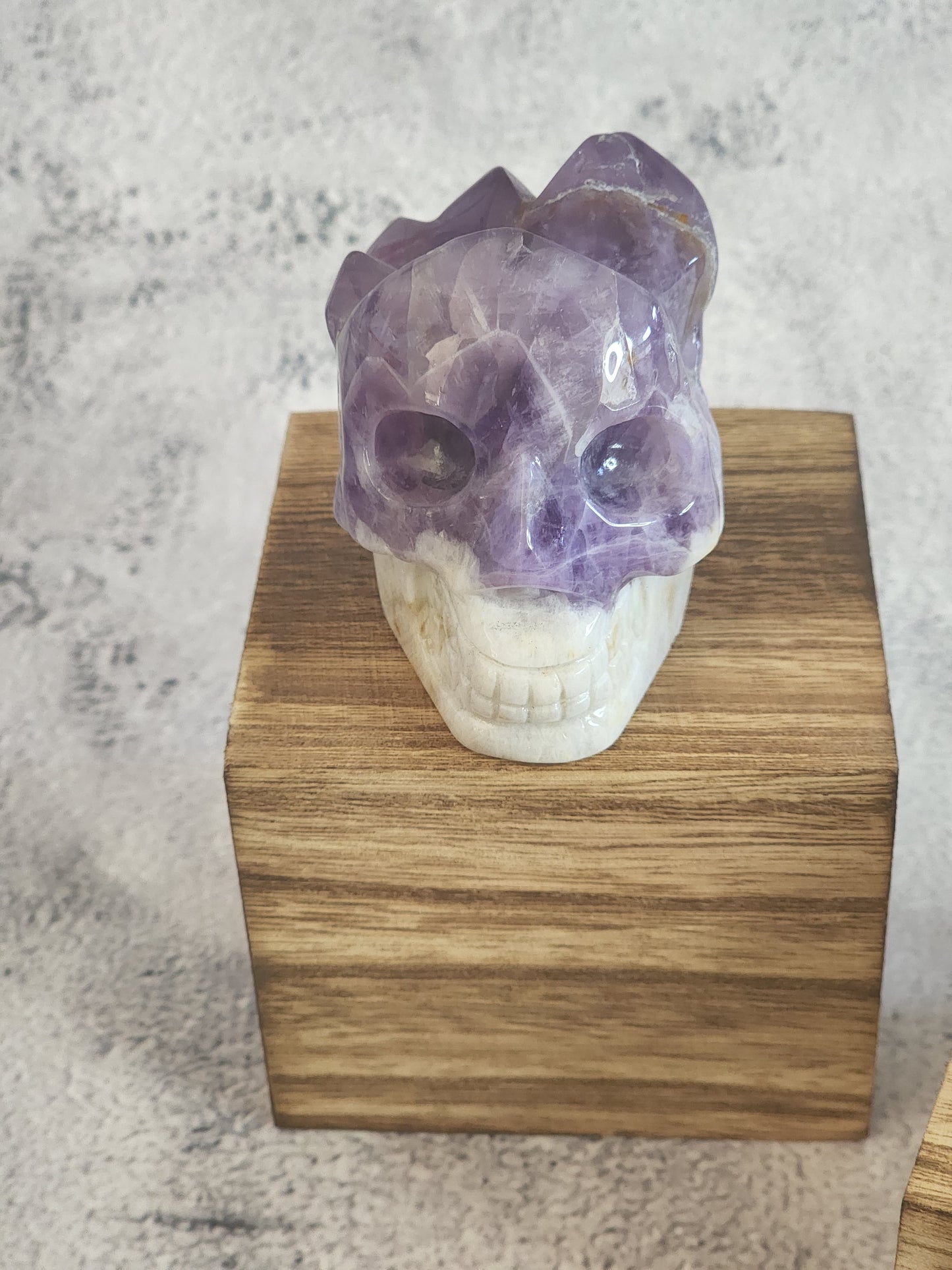 Amethyst Cluster Skull B