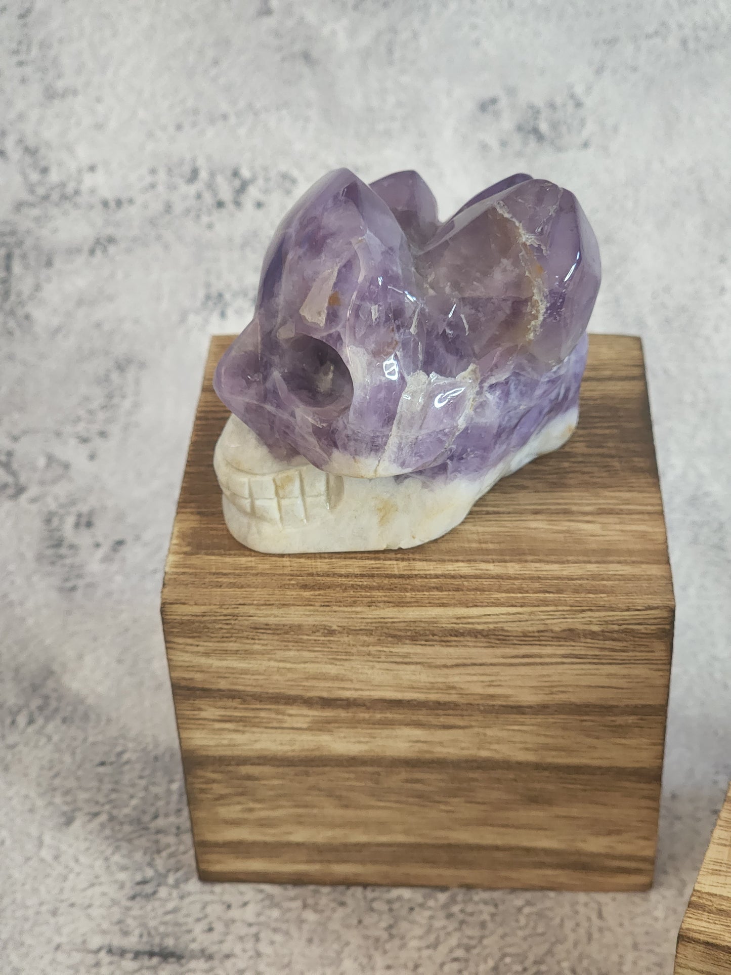 Amethyst Cluster Skull B