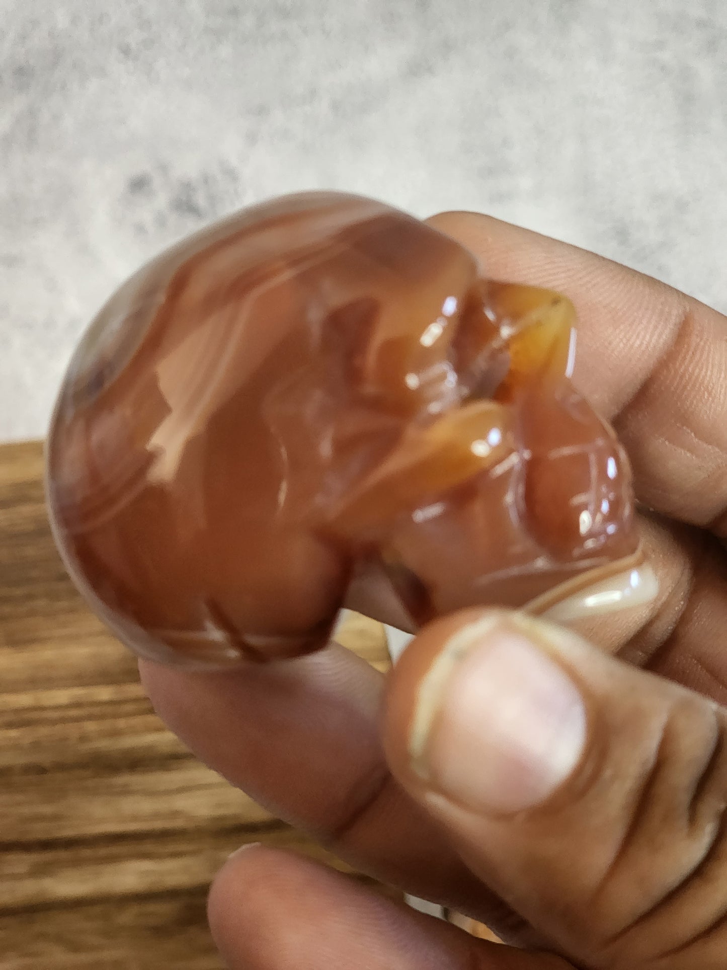 Carnelian skull