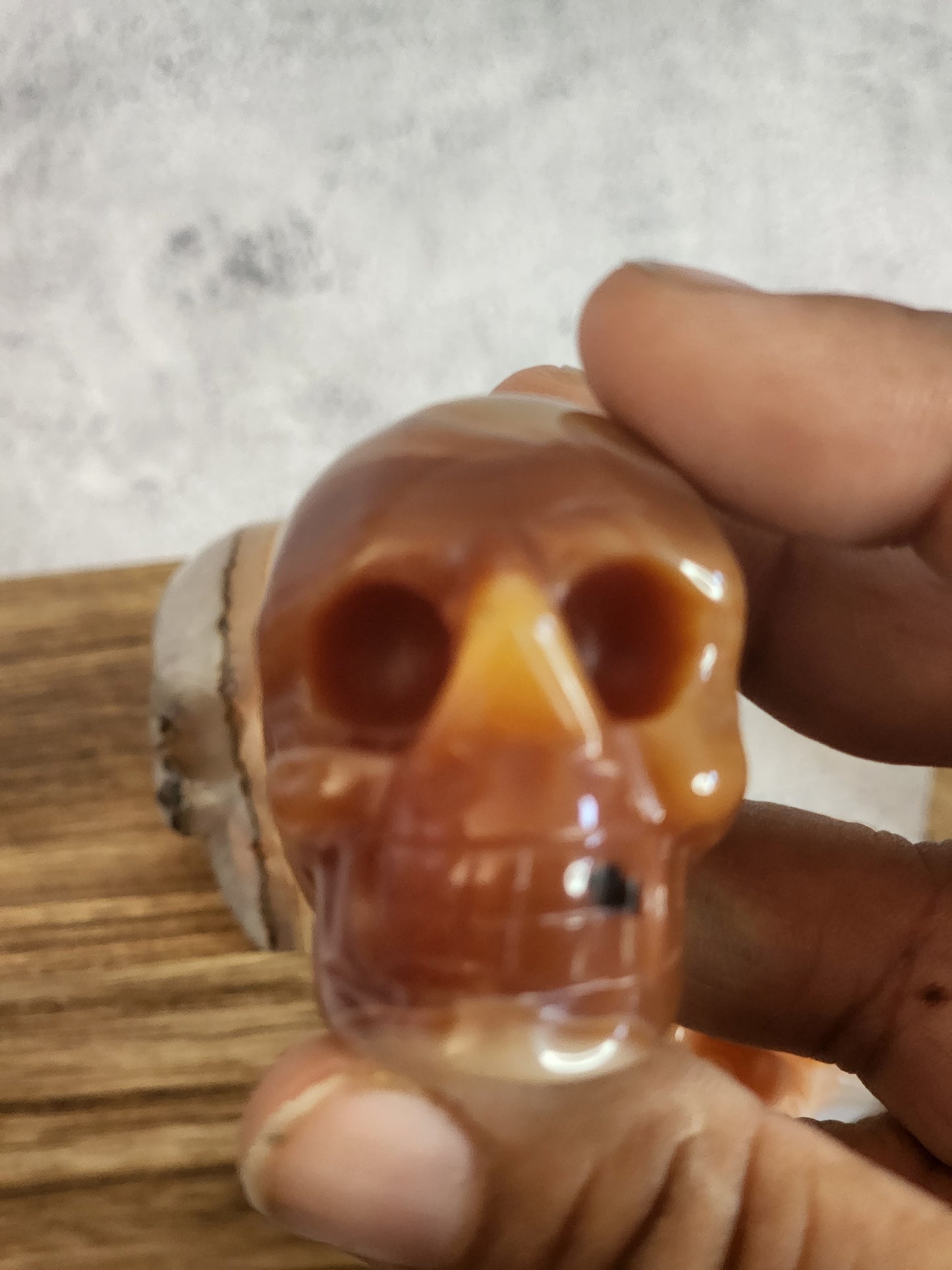 Carnelian skull