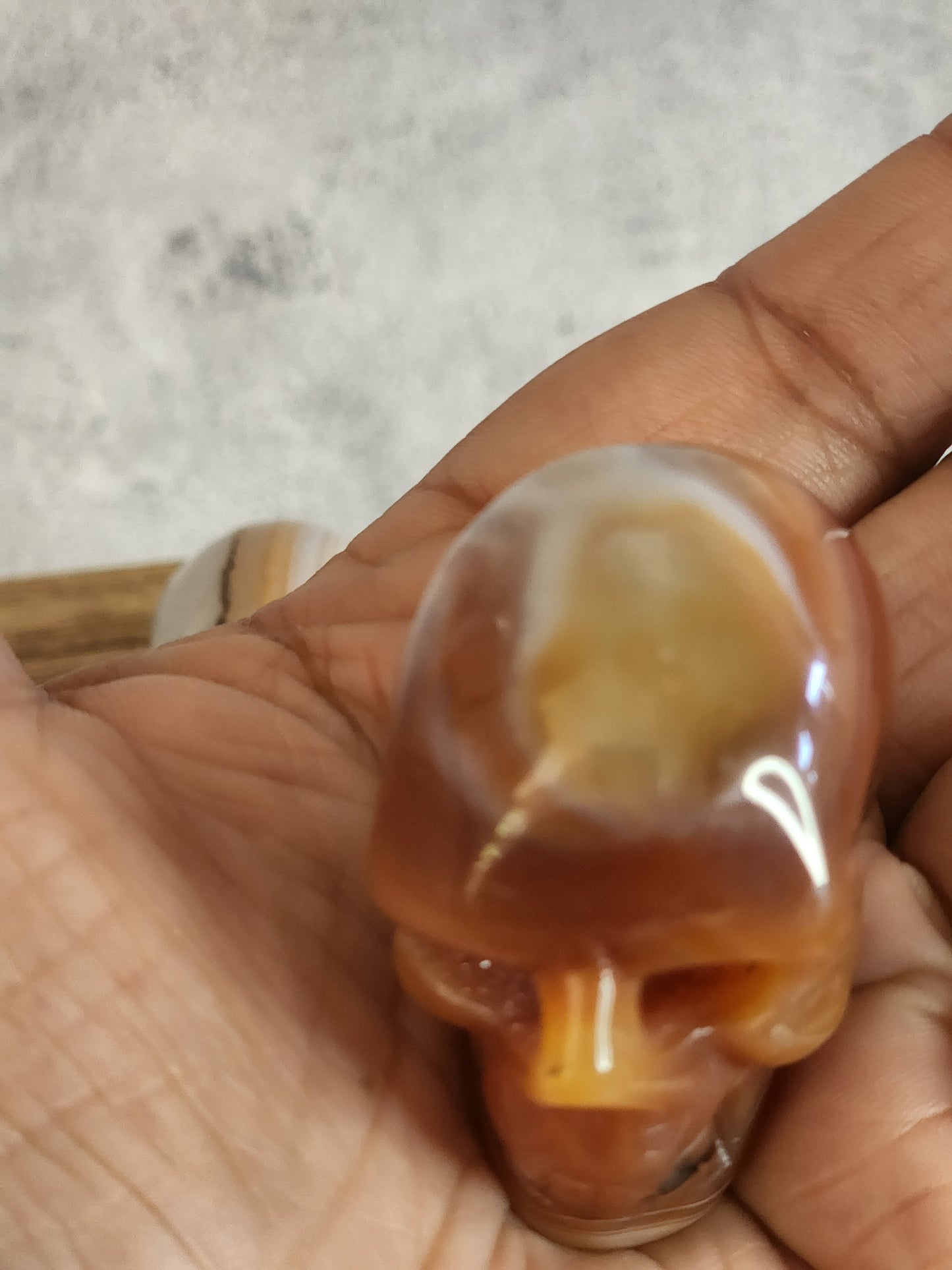 Carnelian skull