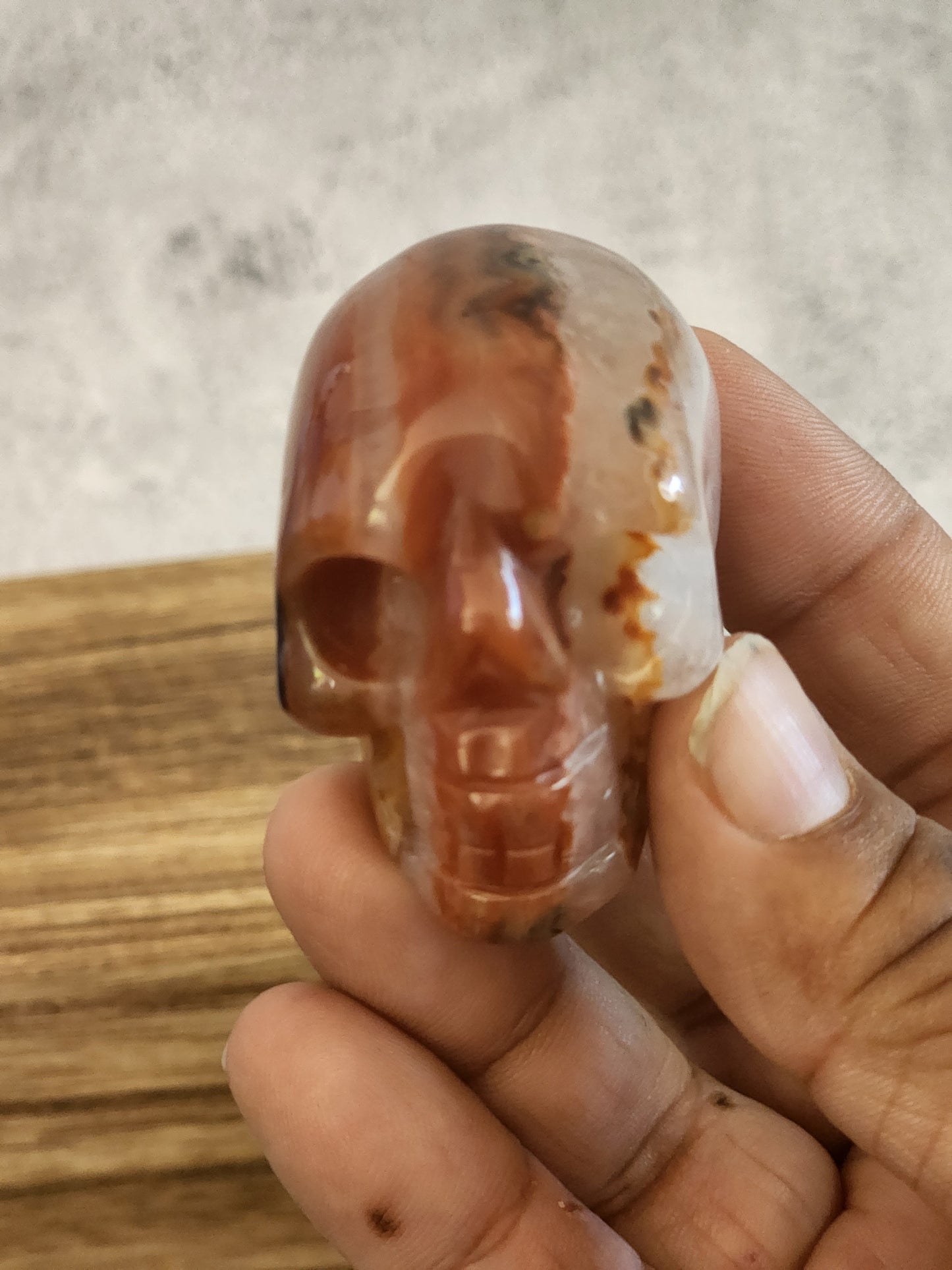 Carnelian skull