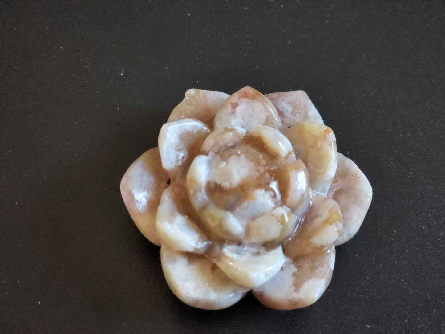 Flower Agate Flower Carving