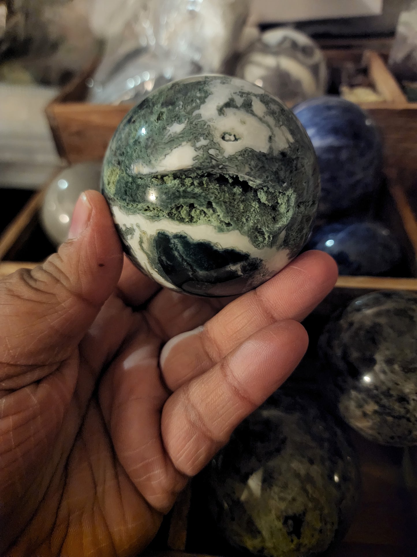 Moss Agate Sphere