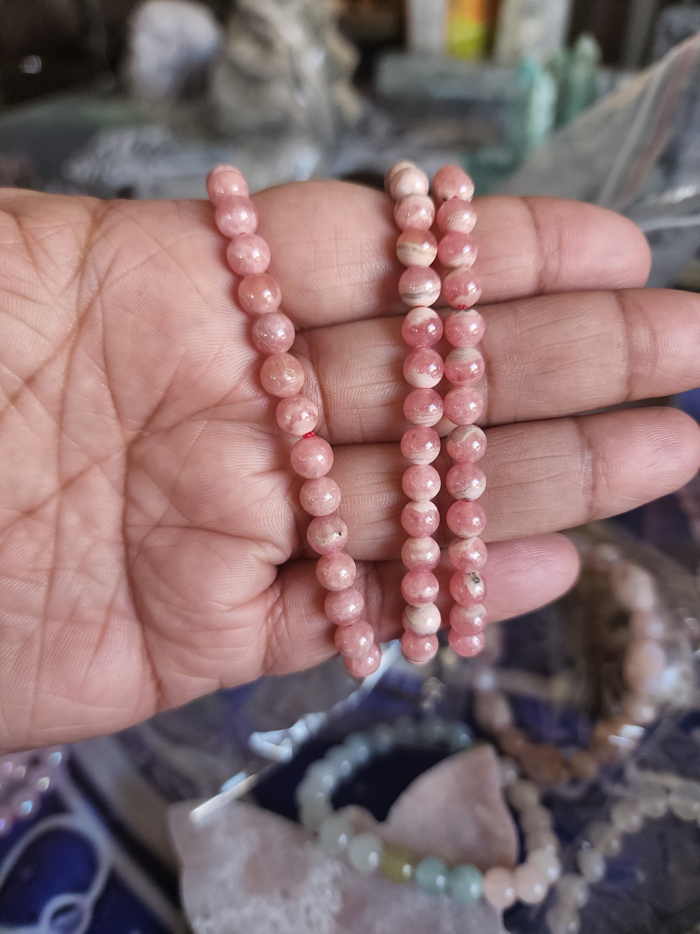 Rhodochrite small bead Bracelet