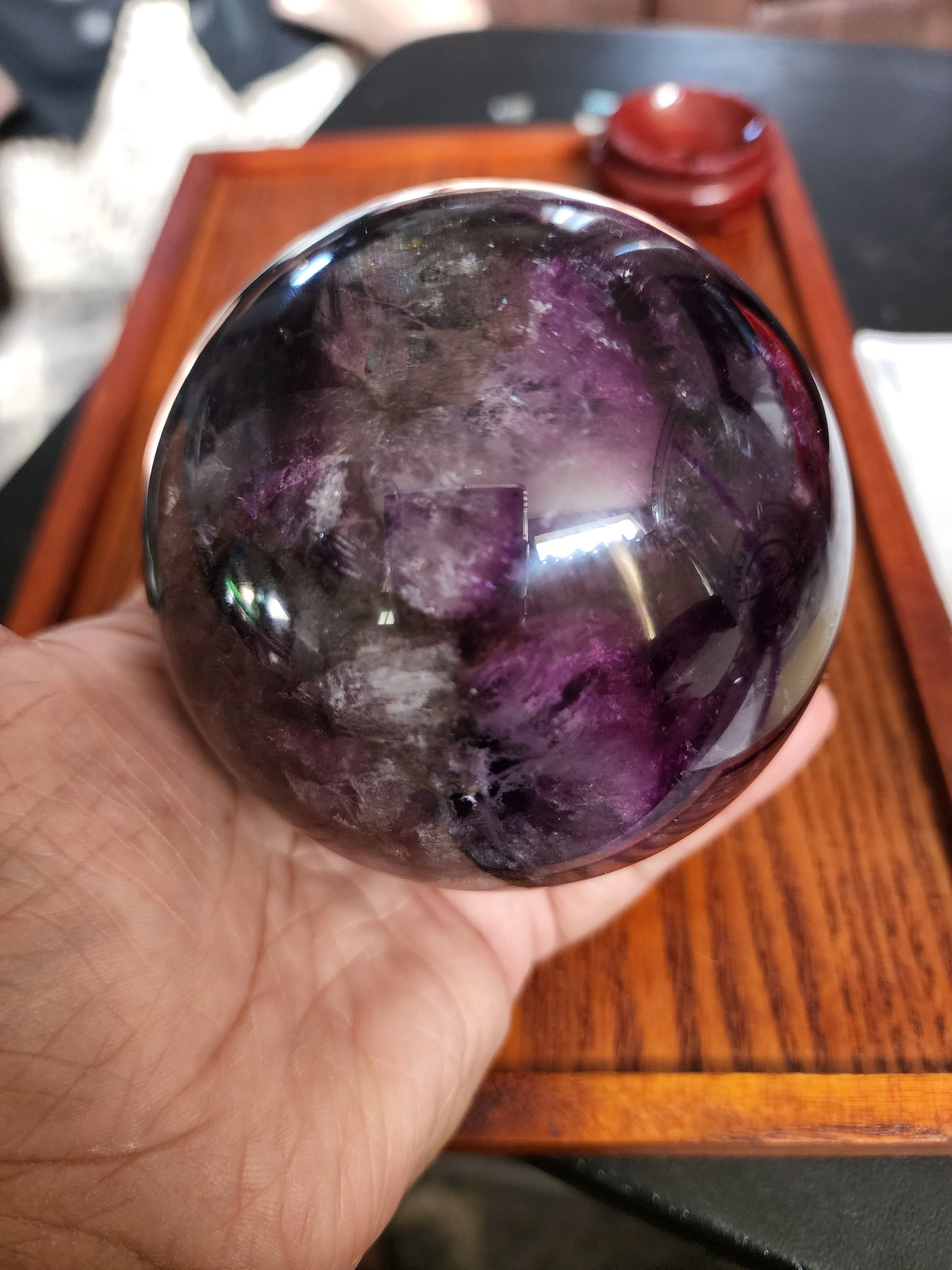 Fluorite sphere