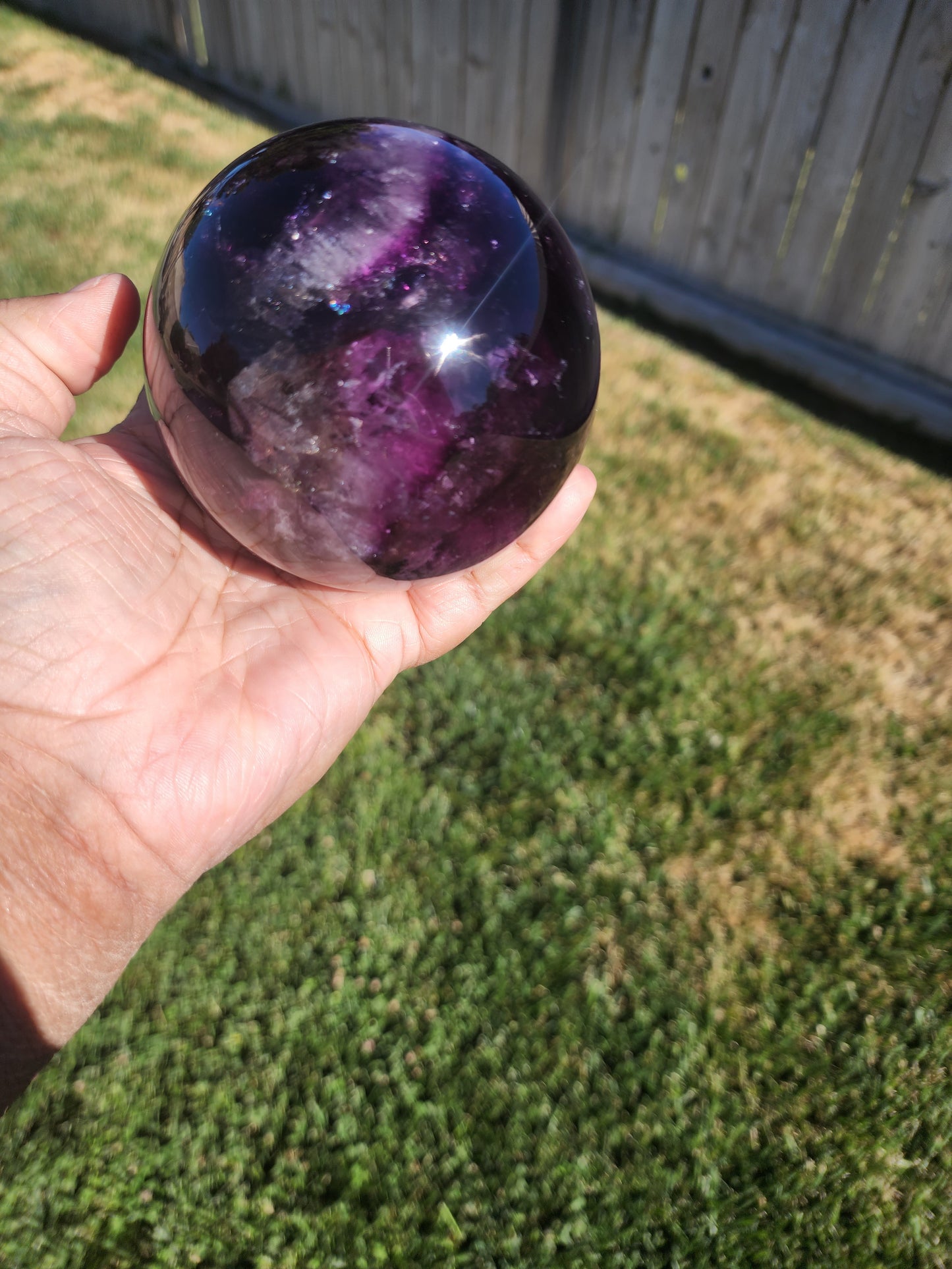 Fluorite sphere