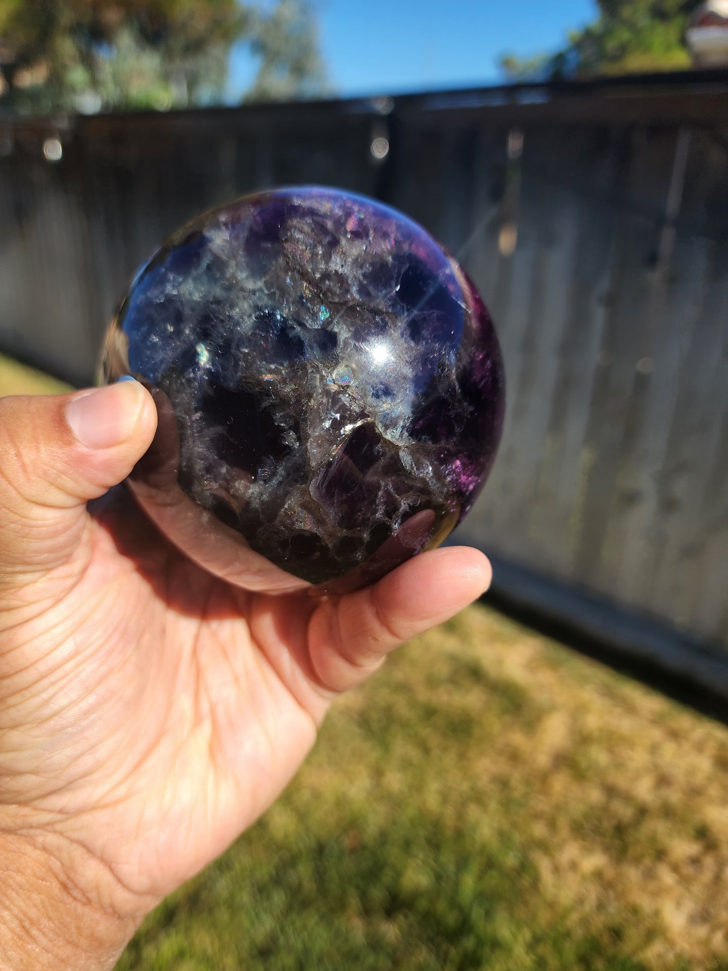 Fluorite sphere