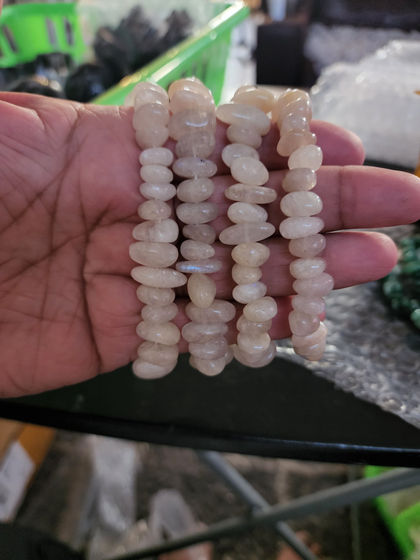 Moonstone Chip Bracelet