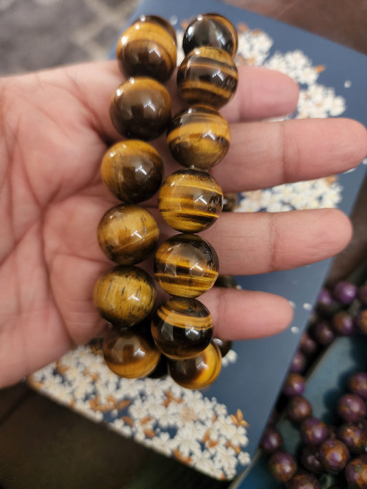 Yellow Tiger Eye Bracelet 16mm